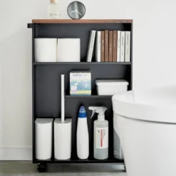 Yamazaki Chariot De Toilette Semi-fermé -Domublis Soldes Magasin 5e5b1554f5814084baf274e4218ef024