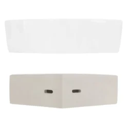 Lavabo D'angle 46x33x13cm Blanc -Domublis Soldes Magasin 60a21749f63b4d20a092c970e15e8a57