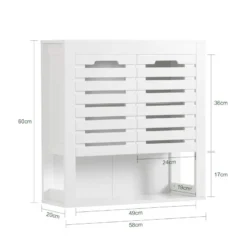 Meuble Haut De Salle De Bain BZR51-W 17 Meuble Haut De Salle De Bain BZR51-W -Domublis Soldes Magasin 60d9c29927204d3b925150f9dcfa952b