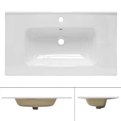 Vasque 81x16,5x46 Cm Blanc -Domublis Soldes Magasin 6170c67a12504570ad6f1065cce2ba1b