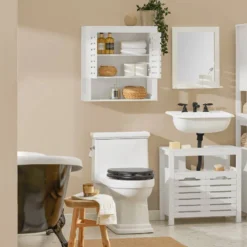 Meuble Haut De Salle De Bain BZR51-W 12 Meuble Haut De Salle De Bain BZR51-W -Domublis Soldes Magasin 628f4f0a98d541968f10bb3d9005da12