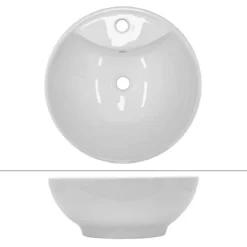 Vasque Ronde Ø 455x185 Mm Blanc -Domublis Soldes Magasin 64e4c7ce36ce46e980b709d9b31e4b79