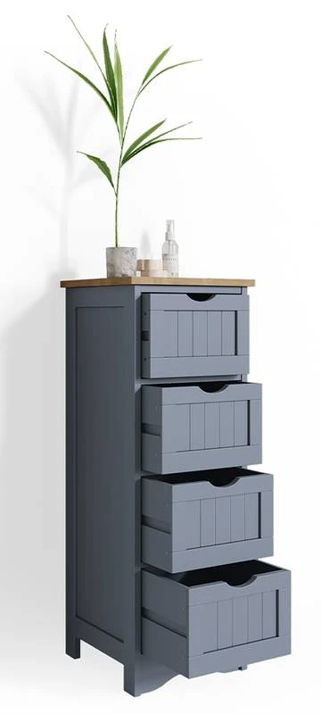 Chiffonnier Bianco Gris/chêne 6 Chiffonnier Bianco Gris/chêne – Image 4