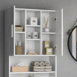 Meuble Machine à Laver Luis -Domublis Soldes Magasin 6c4c45dcb6f740418634abb1390a630b