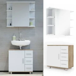 Salle De Bain Ilias (2 éléments) 10 Salle De Bain Ilias (2 éléments) -Domublis Soldes Magasin 6da81aa524a14899954fc7bf18614d3f