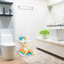 Étagère De Salle De Bain En Bois -Domublis Soldes Magasin 710f1ecba6944f75b5be4605beaede42