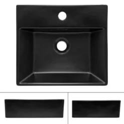 Lavabo Céramique Noir 415x360x30mm -Domublis Soldes Magasin 73778da3271a458ca7c403ddd9f8a45d