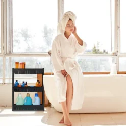 Étagère De Cuisine à Roulettes 3 Niveaux -Domublis Soldes Magasin 73eeb2d17c2540dda21fd9dbb0f1c257