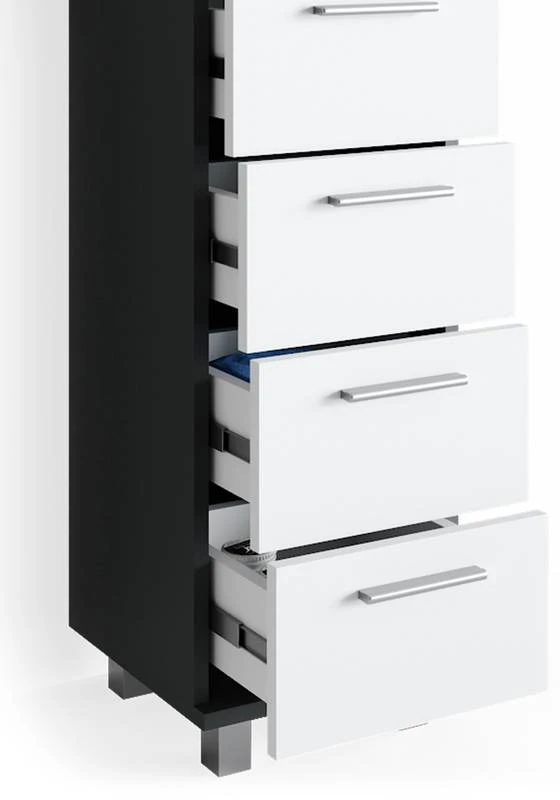 Chiffonnier Ilias Anthracite/blanc 8 Chiffonnier Ilias Anthracite/blanc – Image 6