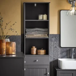 Meuble Colonne De Salle De Bain BZR17-W -Domublis Soldes Magasin 775e81561d2d4f84a2b8e12fd65f9d9c