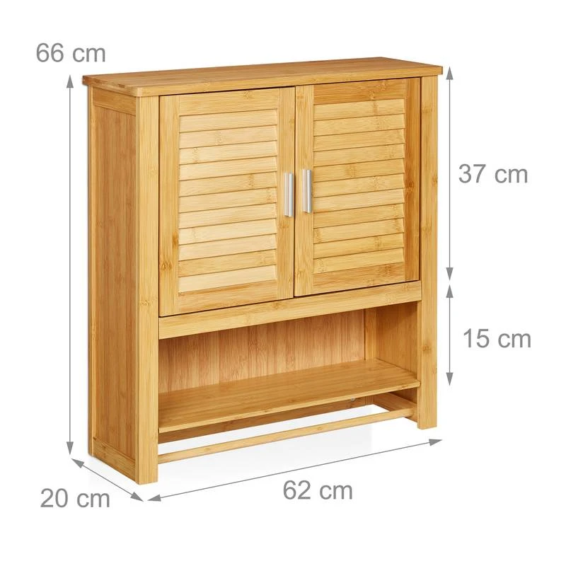 Armoire Salle De Bain LAMELL Bambou 11 Armoire Salle De Bain LAMELL Bambou – Image 9