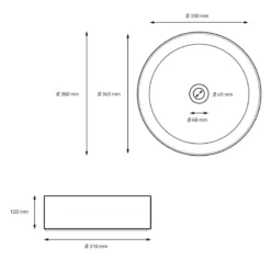 Lavabo Ronde Avec Trop-plein Noir -Domublis Soldes Magasin 7af809c8e6ad4e7da7fb7d31c4f8aa7c