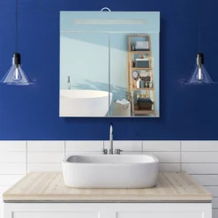 Placard De Salle De Bains à LED 2 Portes -Domublis Soldes Magasin 7bfc3ef5ad1b4602bc63dcadf628d1b4