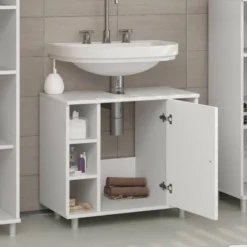 Meuble Sous-lavabo Fynn Blanc 12 Meuble Sous-lavabo Fynn Blanc -Domublis Soldes Magasin 80229a5d43b644b4a21a52e3fcbf33a3