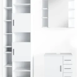 Salle De Bain Ilias Blanc (3 éléments)