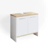 Meuble Sous-lavabo Elvio Blanc/sonoma -Domublis Soldes Magasin 855a8fbae84d4f8184b832ff707b6af7