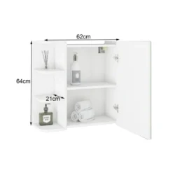 Armoire De Toilette 62x64x21 Cm Blanc 11 Armoire De Toilette 62x64x21 Cm Blanc -Domublis Soldes Magasin 86422a2fed0a4da8b9cf8eced2a2b159