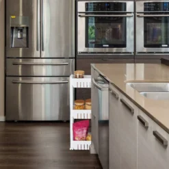 Étagère De Cuisine à Roulettes 3 Niveaux -Domublis Soldes Magasin 873d2be6ef8f44a3a25798db03d7fe74