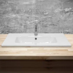 Vasque 81x16,5x46 Cm Blanc -Domublis Soldes Magasin 8865f327c2cd4bc8a445a5322d250e48