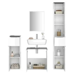 Salle De Bain Otis (4 éléments) -Domublis Soldes Magasin 89c9fca900cb437fa5841586af28771b