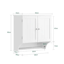 Meuble Haut De Salle De Bain BZR84-W -Domublis Soldes Magasin 8a2800d55e624aa8b207f623ecafa2a8