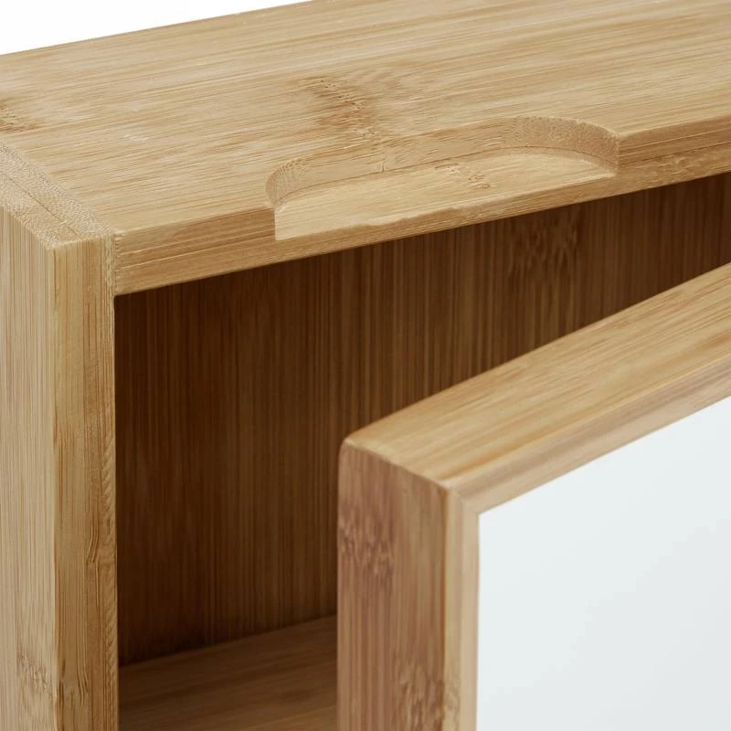 Armoire De Salle De Bain Miroir Bambou 8 Armoire De Salle De Bain Miroir Bambou – Image 6