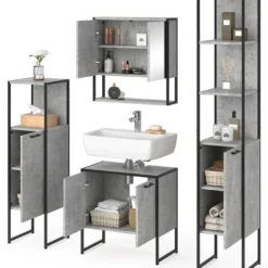 Salle De Bain Fyrk Béton (4 éléments) -Domublis Soldes Magasin 8c76753567b34399addc23a3f361cca8.cropped 80 45 823 933.processed