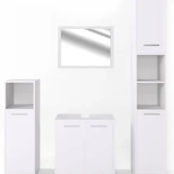 Salle De Bain Kiko Blanc (4 éléments)