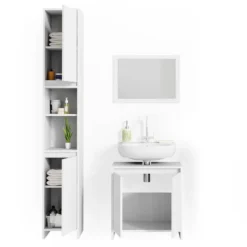 Salle De Bain Emma Blanc (3 élém.) -Domublis Soldes Magasin 8fa08553124f48208e05d8e9cabc2d0a