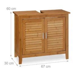Meuble Dessous De Lavabo LAMELL Bambou 17 Meuble Dessous De Lavabo LAMELL Bambou -Domublis Soldes Magasin 902d6f42906d421785164115285e580b