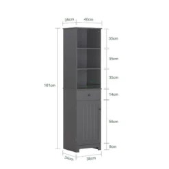 Meuble Colonne De Salle De Bain BZR17-W -Domublis Soldes Magasin 921a1a1e9c514ec6962a6074ebd094f0
