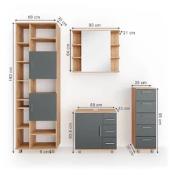 Salle De Bain Ilias Goldkraft (4 élém.) -Domublis Soldes Magasin 98d06de1e7cd4282b866990cb0c58f7f