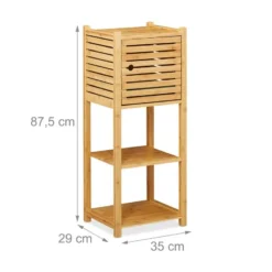 Étagère De Salle De Bain En Bambou -Domublis Soldes Magasin 990f17e76196422092adf88ce15a22ee