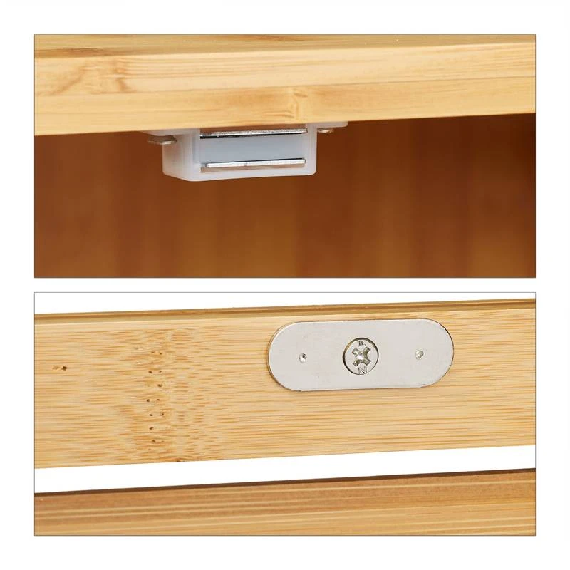 Etagère De Bain En Bambou, 3 étages 8 Etagère De Bain En Bambou, 3 étages – Image 6