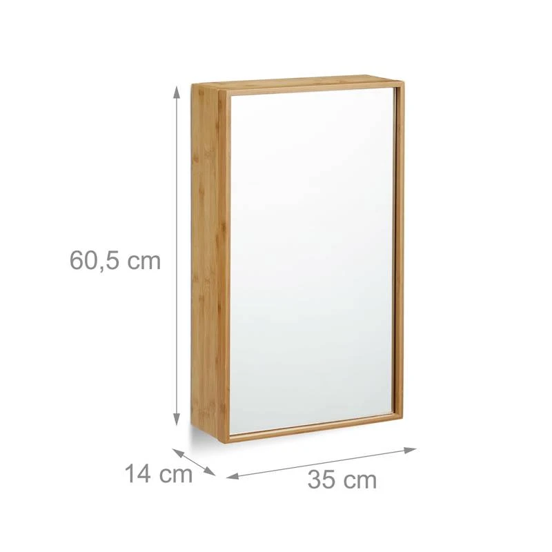 Armoire De Salle De Bain Miroir Bambou 10 Armoire De Salle De Bain Miroir Bambou – Image 8