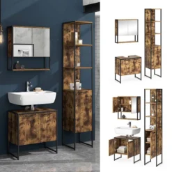 Salle De Bain Fyrk Vieux Bois (3 élém.) -Domublis Soldes Magasin 9d979b1d537d40b4b747ed89c067385b
