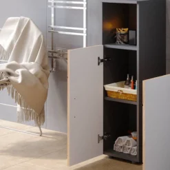 Chiffonnier Irma Anthracite Brillant -Domublis Soldes Magasin 9ea9c517235a46bd95c8d0d75a189f97