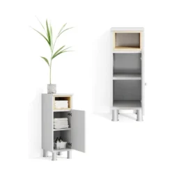 Chiffonnier Aquis Blanc/chêne -Domublis Soldes Magasin a15b162cce064376a823f9aa374d05f2