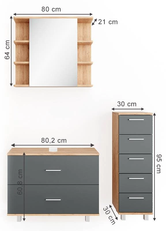 Salle De Bains Ilias Goldcraft (3 élém.) 8 Salle De Bains Ilias Goldcraft (3 élém.) – Image 6