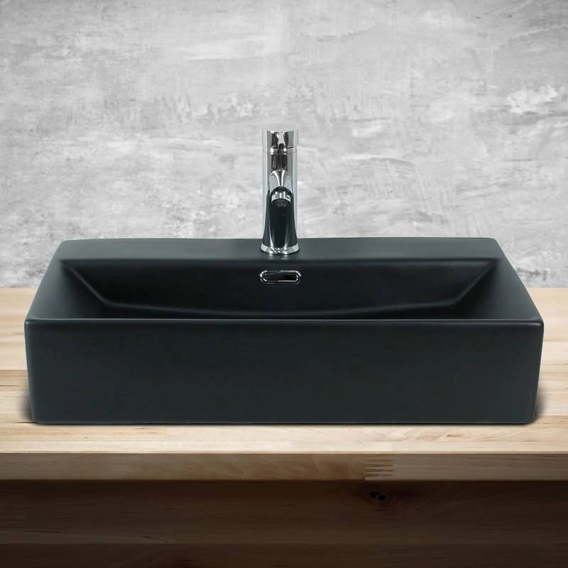 Vasque 600x365x130 Mm Noir 4 Vasque 600x365x130 Mm Noir – Image 2