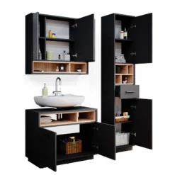 Salle De Bain Beatrice Anthracite(3 él.) 10 Salle De Bain Beatrice Anthracite(3 él.) -Domublis Soldes Magasin a447cd4bad1547fbb1b15a6230efee55