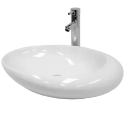 Vasque Forme Ovale 585x375x145 Mm Blanc