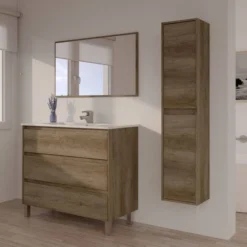 Colonne De Salle De Bains Salinas Chêne 15 Colonne De Salle De Bains Salinas Chêne -Domublis Soldes Magasin a53c1dcae2be443980c4b90fec7f9abf