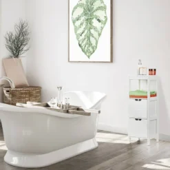 Armoire De Salle Bain Blanche -Domublis Soldes Magasin a75dbbecce9443a9872b62ec2809f064