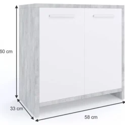 Meuble Sous-lavabo Kiko Béton/blanc -Domublis Soldes Magasin a7612721e58c45edb82b3c35128c5949.cropped 147 236 665 624.processed