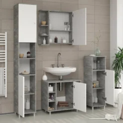 Salle De Bain Fynn (4 éléments) 9 Salle De Bain Fynn (4 éléments) -Domublis Soldes Magasin a90aef540d864c668f3d65a800657e65