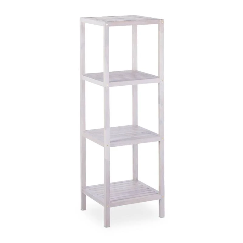 Étagère Salle De Bain Noyer Blanc 10 Étagère Salle De Bain Noyer Blanc – Image 8