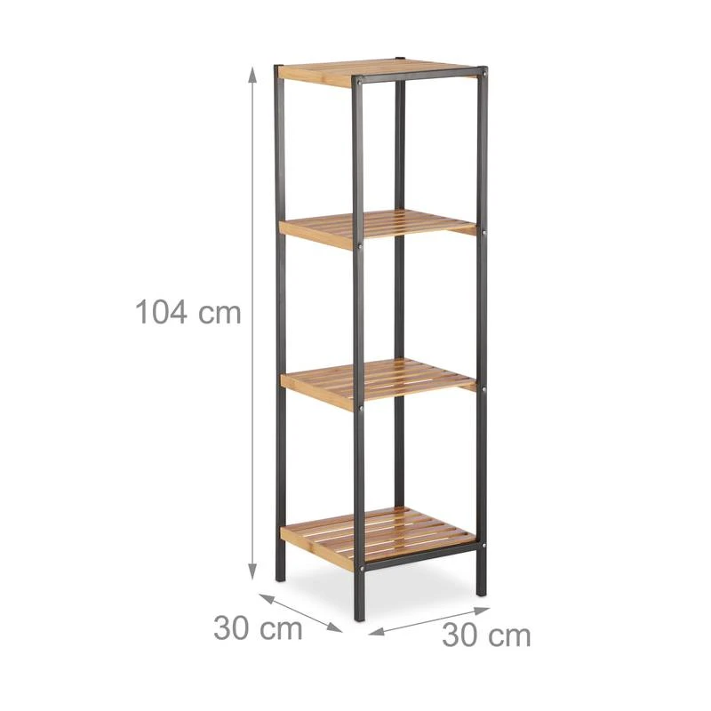 Étagère En Bambou Universelle Sur Pieds 6 Étagère En Bambou Universelle Sur Pieds – Image 4