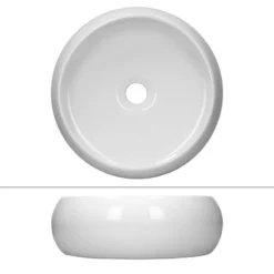 Vasque Ronde 400x350x155 Mm Blanc -Domublis Soldes Magasin af9e463c0e844f23b9b37a8d741cc4ab 1