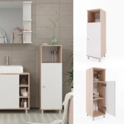 Chiffonnier Fynn Sonoma/blanc -Domublis Soldes Magasin b01e432c8ff34f16a4a86a141df1acf0